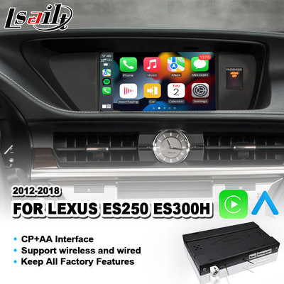 واجهة Carplay اللاسلكية التي تعمل بنظام Android لسيارة Lexus ES 250 300H 350 200 للتحكم بالماوس 2012-2018