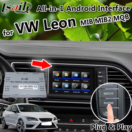 واجهة فيديو فولكس فاجن بسعة 32 جيجابايت لـ Leon Seat MQB MIB MIB2 مع انعكاس الهاتف ، apple carplay ، Android auto ، waze