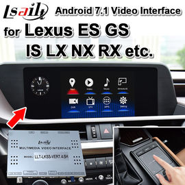 لوحة تحكم تعمل باللمس لواجهة فيديو السيارة تعمل بنظام أندرويد 7.1 لعام 2013-18 لكزس ES GS IS LX NX RX