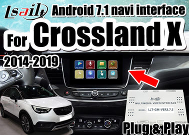 Android 7.1 Car Video Interface for 2014-2018 Opel Crossland X Insignia تدعم الهاتف الذكي Mirrorlink ، النوافذ المزدوجة