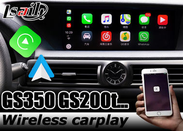 واجهة كاربلاي لاسلكية تعمل بنظام أندرويد للسيارة Lexus GS450h GS350 GS200t youtube play by Lsailt