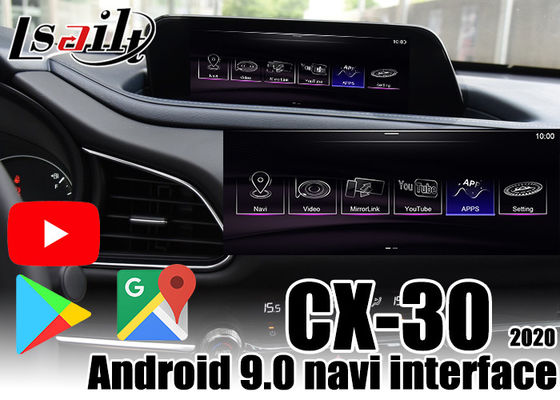 واجهة Android للسيارة لـ Mazda CX-30 2020 CarPlay box تدعم YouTube و google play بواسطة Lsailt