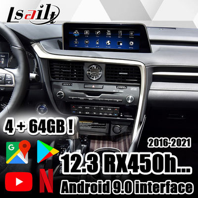 تتضمن Lsailt CarPlay / Android Video Interface NetFlix و YouTube و Waze وخريطة google لكزس 2013-2021 RX450h RX350