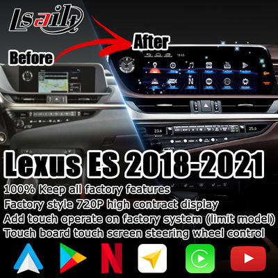 ضبط DSP ES300h Lsailt شاشة تعمل باللمس لكزس 12.3 &quot;Android Auto Carplay ADAS