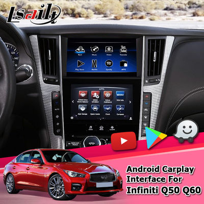 Infiniti Q50 Q60 Android carplay Navigation Video Interface Android 9.0 pie