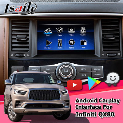 Carplay Multimedia Interface Android Navigation Box Video Interface Infiniti QX80 2018