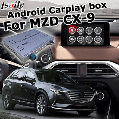 صندوق واجهة فيديو Android auto carplay لمزود الطاقة Mazda CX-9 CX9 12V DC