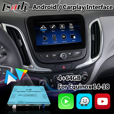 Lsailt Android Carplay واجهة الوسائط المتعددة لسيارة شيفروليه إكوينوكس ماليبو ترافرس مع نظام تحديد المواقع العالمي (GPS)