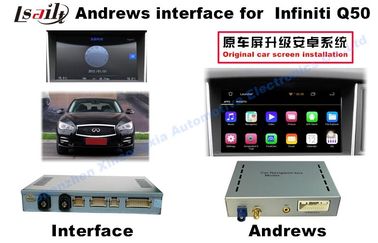 2015 أو 2016 إنفينيتي Q50 Android Car Interface 9-12v جهد العمل