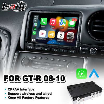 Lsailt Android Auto Carplay Interface لنيسان GTR GT-R R35 2008-2010