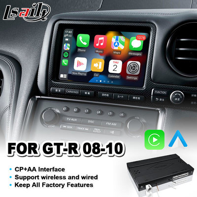 Lsailt Android Auto Carplay Interface لنيسان GTR GT-R R35 Nismo 2008-2010