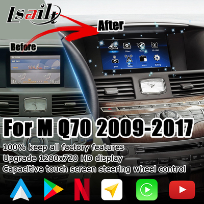 إنفينيتي Q70 M35 M35h M45 نيسان فوجا أندرويد كاربلاي ترقية متعددة الأصابع باللمس