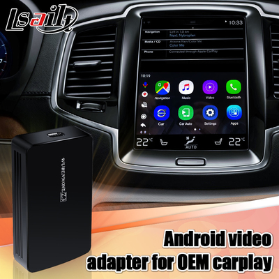 ترقية واجهة فيديو Android Carplay AI Box 4GB RAM لفولفو S60 S90