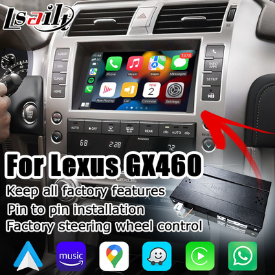 ترقية Apple carplay Android auto لأسلوب Lexus GX460 OEM دمج الترقية