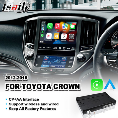 واجهة Lsailt اللاسلكية Carplay لتويوتا كراون S210 AWS210 GRS210 GWS214 Majesta Athlete 2012-2018