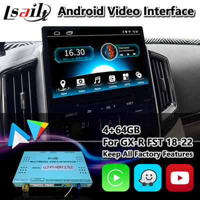 تويوتا لاند كروزر LC200 GXR GX-R 2018-2022 FST Host Radio Android Carplay Interface By Lsailt