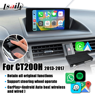 وحدة Lsailt Wireless CarPlay لكزس CT200 2013-2022 مع Android Auto ، Google Map