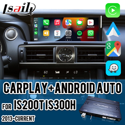 واجهة Apple CarPlay من دبوس إلى دبوس لليكسوس IS IS250 IS350 IS300 IS200t 2013-2021 Android Auto Decoder، Mirror Link