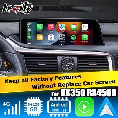ليكسوس RX 8+128GB كوالكوم أندرويد مربع واجهة الوسائط المتعددة RX350 RX450h RX300 RX200t