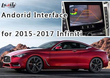 2015-2017 واجهة Infiniti Android Auto + صندوق ملاحة Android مع Mirrorlink مدمج ، WIFI مدمج
