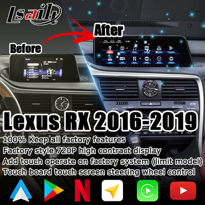 أندرويد 8+128GB Lsailt ليكسوس أندرويد carplay أندرويد أوتو شاشة لRX350 RX450h RX300 2.0Ghz معالج