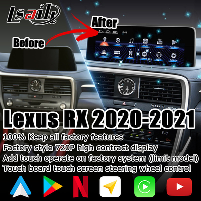 HD 12.3 بوصة ترقية شاشة أندرويد لليكسوس RX350 RX450h Lsailt Android Auto Carplay