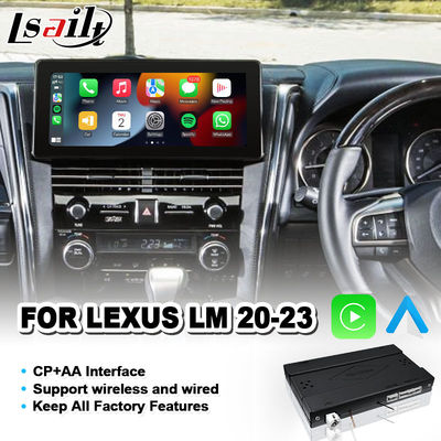 Lsailt OEM CarPlay Interface Module لعام 2020-2023 ليكسوس LM 350 LM300h LM350 الشاشة المصنعة لاسلكي أندرويد أوتو