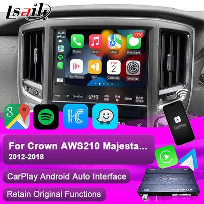 واجهة Apple CarPlay لـ Crown S210 AWS210 GRS210 GWS214 GWS215 Majesta Athlete Royal Saloon متكامل أندرويد أوتو ، كاميرا عكسية ، مناخ AC