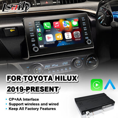 واجهة Lsailt اللاسلكية Android Auto Carplay لسيارات تويوتا هايلكس 2019-الحالي