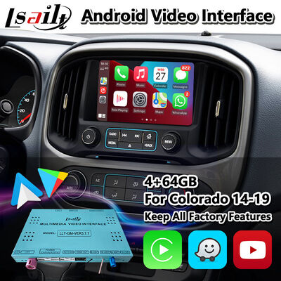 واجهة الوسائط المتعددة Lsailt Android Auto Carplay لسيارة شيفروليه كولورادو 2014-2020 بنظام Mylink