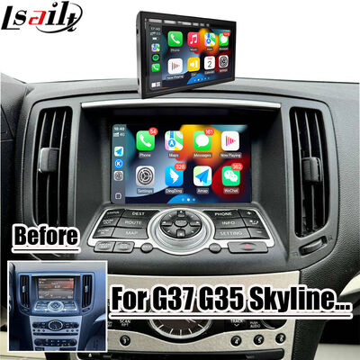 شاشة Lsailt 7 بوصة لاسلكية Android Auto CarPlay لسيارات إنفينيتي G37 G25 G35 Skyline 370GT (V36) Q40 2007-2014 شاشة لمس عالية الدقة