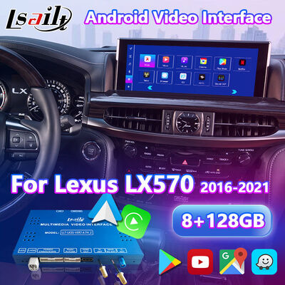 Lsailt Android Carplay واجهة فيديو الوسائط المتعددة لـ 2016-2021 Lexus LX 570 LX450d LX570