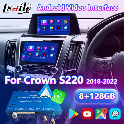 واجهة الوسائط المتعددة للفيديو بنظام أندرويد من Lsailt لسيارة تويوتا كراون S220 2018-2022 مع كاربلاي