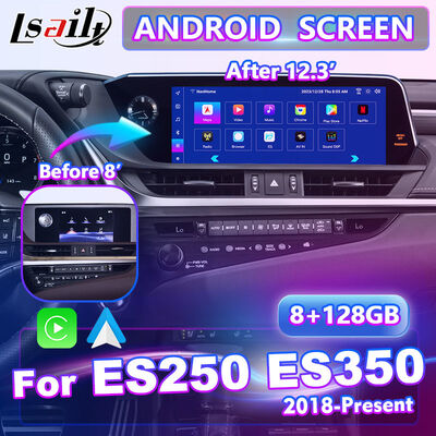 شاشة واجهة الوسائط المتعددة لأجهزة أندرويد كاربلاي لليكسوس ES 250 ES300h ES350 ES250 2018-2021