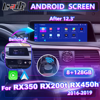 Lsailt أندرويد Carplay شاشة واجهة الوسائط المتعددة لمقبض 2016-2019 لكزس RX RX350 RX450h RX200t RX300