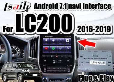 واجهة Lsailt Android Auto لسيارة Land Cruiser 2016-2019 LC200 مع CarPlay و YouTube و GPS Navigation