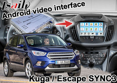 واجهة فيديو Android Navigation Box لـ Kuga Escape SYNC 3 مع carplay اللاسلكي androia auto