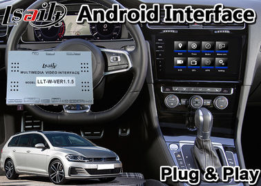 Android 9.0 Car GPS Navigation لسيارة فولكس فاجن جولف سكودا ، واجهة فيديو متعددة الوسائط