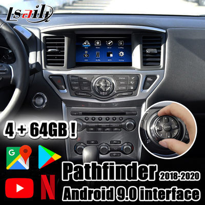 Lsailt PX6 4GB CarPlay وواجهة فيديو Android مع google و youtube و Android Auto لعام 2018-now Pathfiner R52