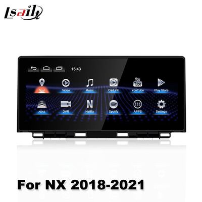 Lsailt 10.25 بوصة ملاحة السيارة لشاشة أندرويد لكزس NX NX300 NX300h 2018-2021 GPS نظام الوسائط المتعددة