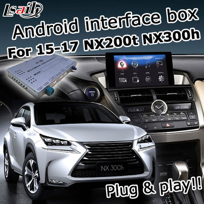 لكزس NX200t NX300h صندوق ملاحة GPS مقبض لوحة اللمس التحكم في waze youtube carplay android auto
