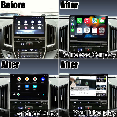 سيارة أندرويد 13 مربع الملاحة لتويوتا LC200 GXR وحدة فوجيتسو Carplay waze youtube عرض خلفي الخ