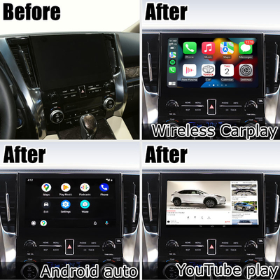 واجهة الوسائط المتعددة اللاسلكية carplay من Android لسيارات Toyota Alphard Vellfire JBL