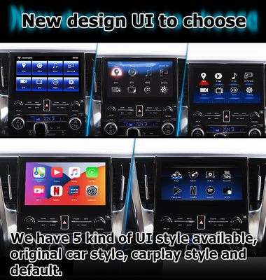 واجهة الوسائط المتعددة اللاسلكية carplay من Android لسيارات Toyota Alphard Vellfire JBL
