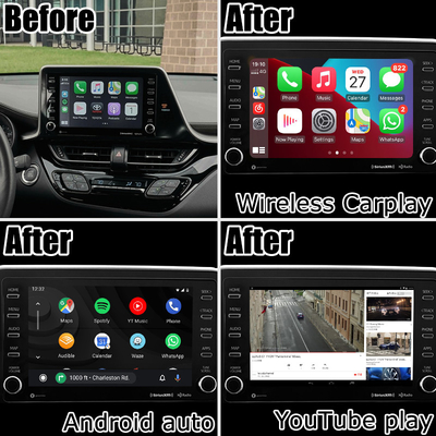 تويوتا C-HR CHR واجهة الوسائط المتعددة أندرويد 13 مع أندرويد لاسلكي أوتو carplay