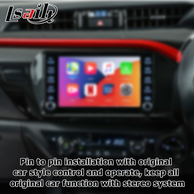 تويوتا هيلوكس أندرويد 13 واجهة الفيديو الوسائط المتعددة carplay اللاسلكي أندرويد التلامس الآلي 3