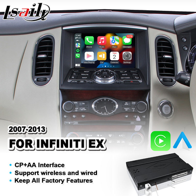 Lsailt Wireless AA Carplay Interface لسيارة إنفينيتي EX25 EX35 EX37 EX30d 2007-2013
