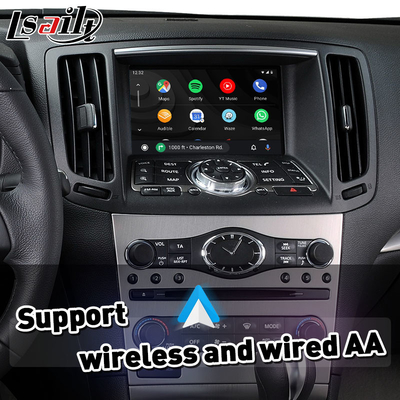 واجهة أندرويد آوتو كاربلاي اللاسلكية لشركة إنفينيتي G25 G35 G37 Skyline 370GT 350GT (V36) 2008-2013 سنة