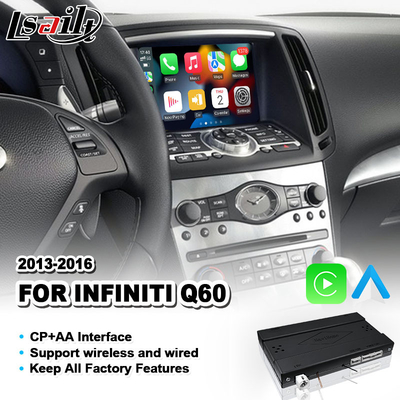 أندرويد أوتو سي بي أيه أيه إيه إدماج كاربلاي واجهة لإنفينيتي Q60 2013-2016