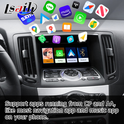وحدة السيارات اللاسلكية android carplay لـ إنفينيتي G37 G25 Q40 Q60370GT Skyline 08IT